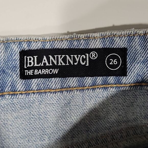 Blanknyc The Barrow Vintage High Rise Denim Short PINK Crochet Stitches SZ 26 B4 - Picture 6 of 12